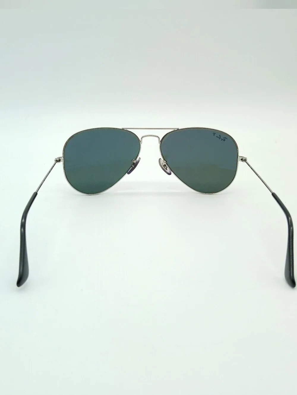 Ray-Ban Aviator Sunglasses in Green Lens with Silver Frame RB 3025